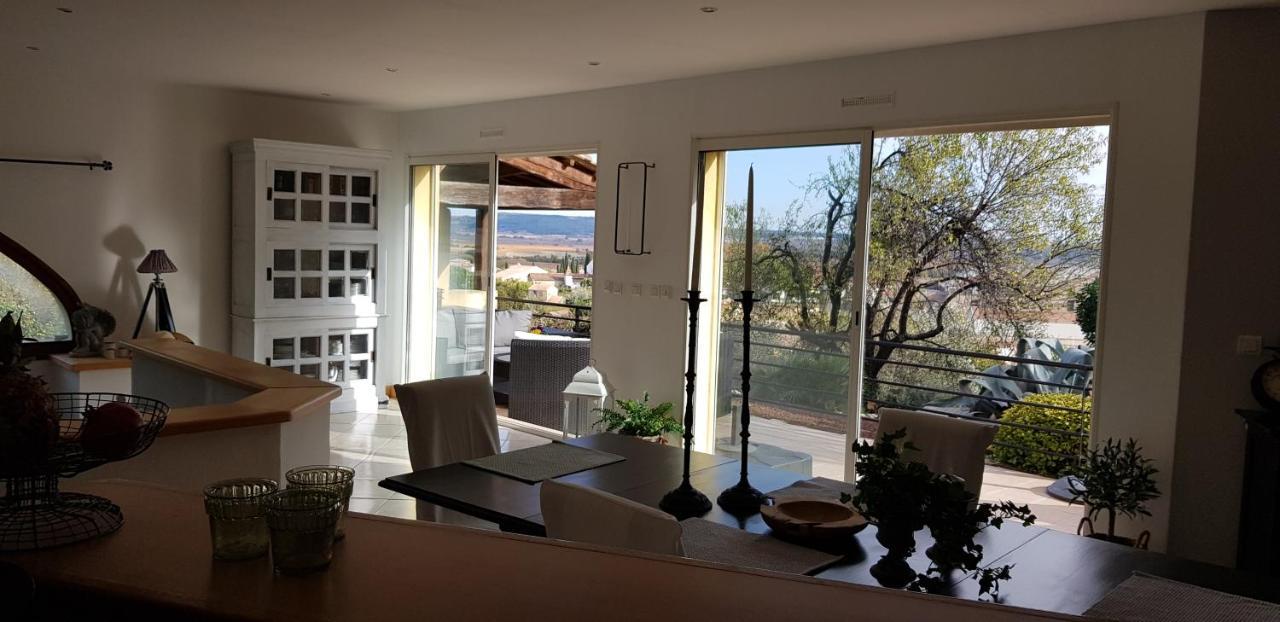 Beautiful Villa With A Stunning View Roujan Экстерьер фото