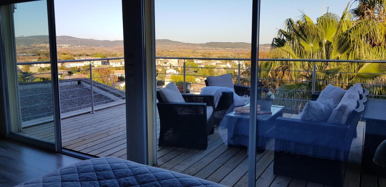 Beautiful Villa With A Stunning View Roujan Экстерьер фото