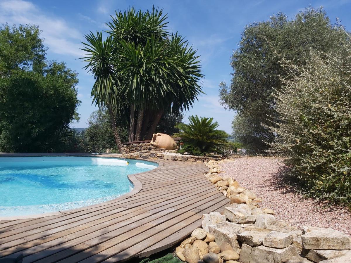 Beautiful Villa With A Stunning View Roujan Экстерьер фото