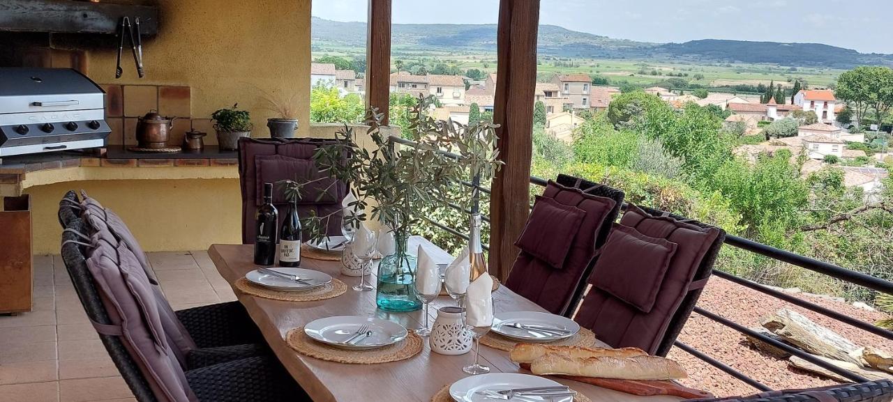 Beautiful Villa With A Stunning View Roujan Экстерьер фото