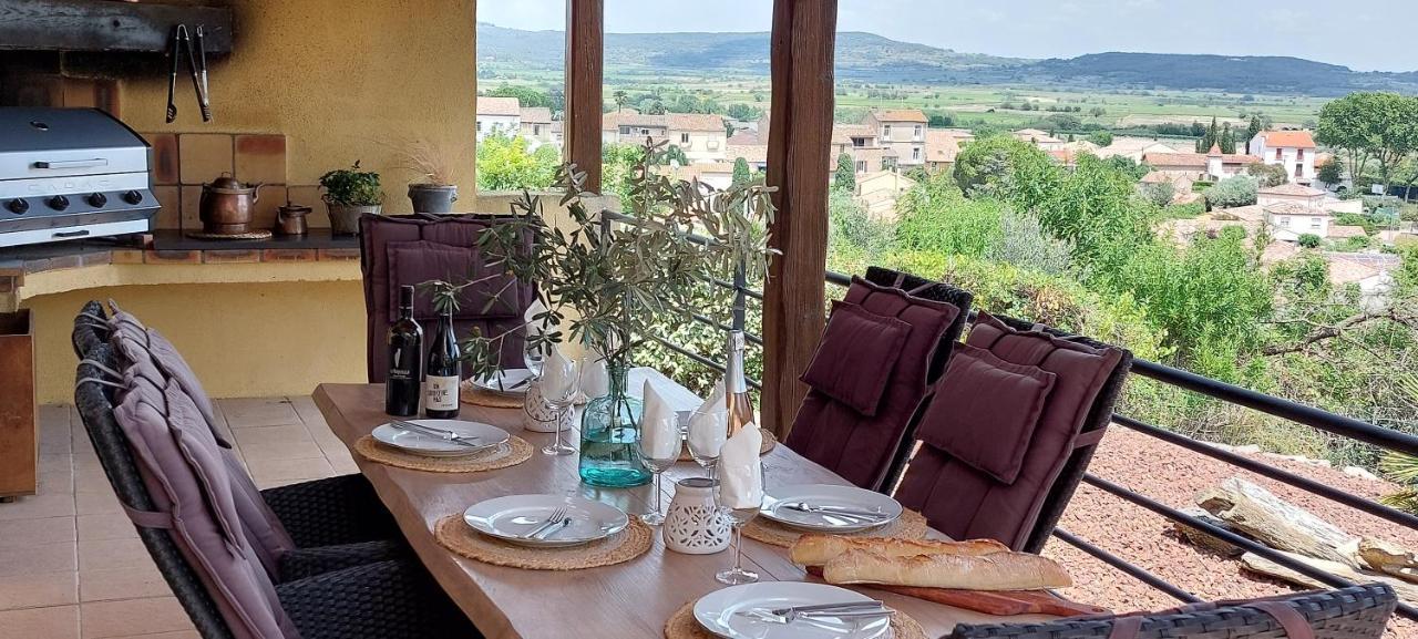 Beautiful Villa With A Stunning View Roujan Экстерьер фото